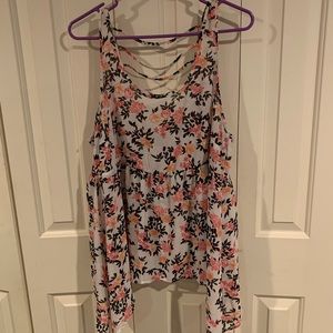 Torrid Floral Chiffon Flowy Tank